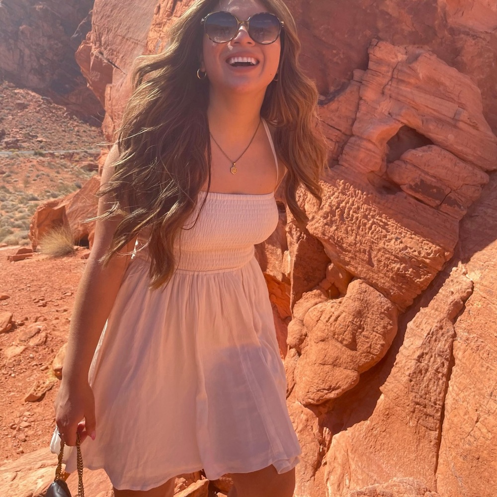 white dress